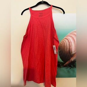 Torrid Classic Fit Coral high neck tank Sz 2